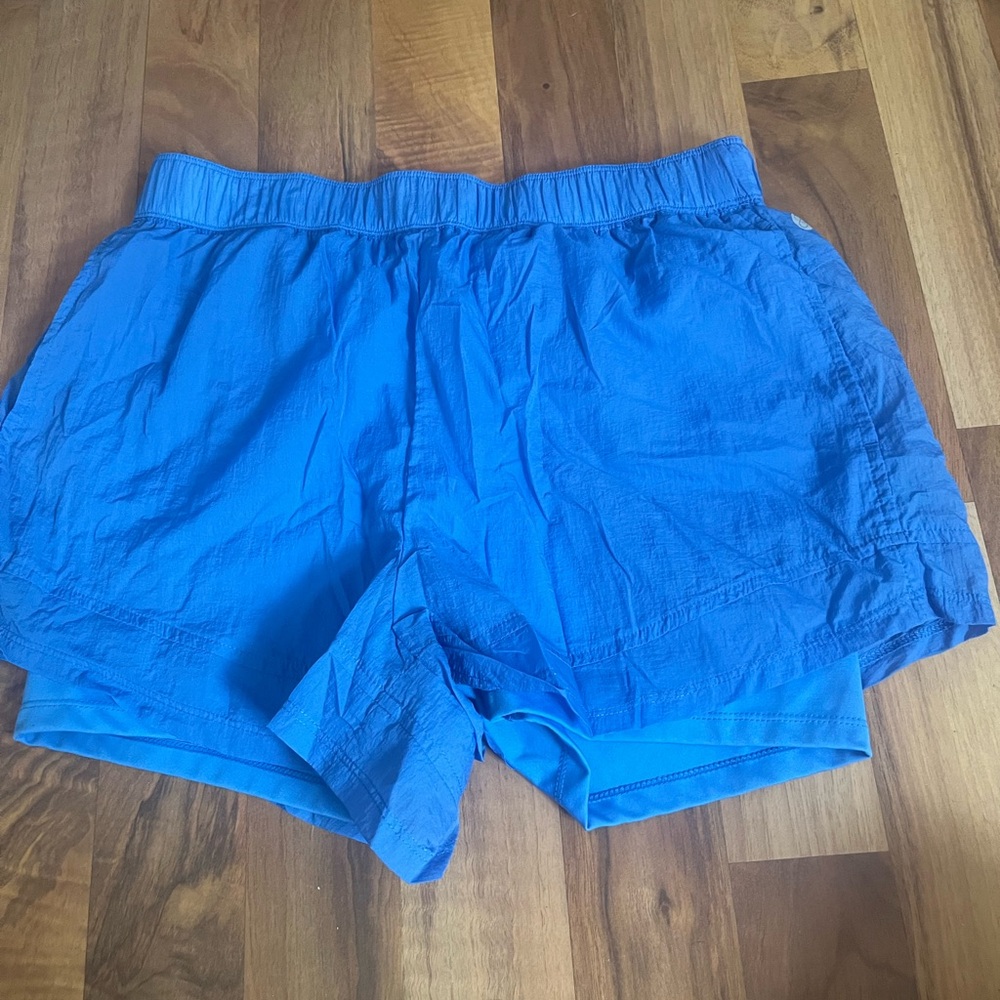 Blue shorts brand Zella